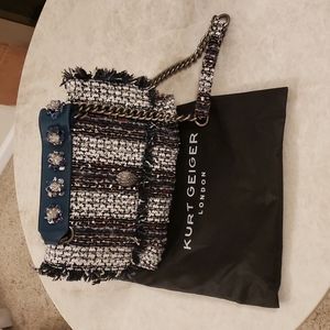 KURT GEIGER LONDON TWEED HANDBAG